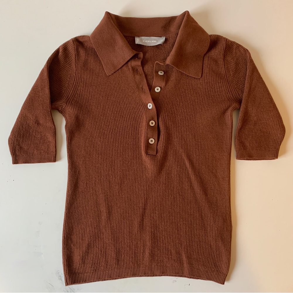 Everlane Italian Merino Rib Polo